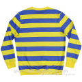 Polyester mens christmas sweater, yellow color knit sweaters shirt, sportswear wholesale supplier